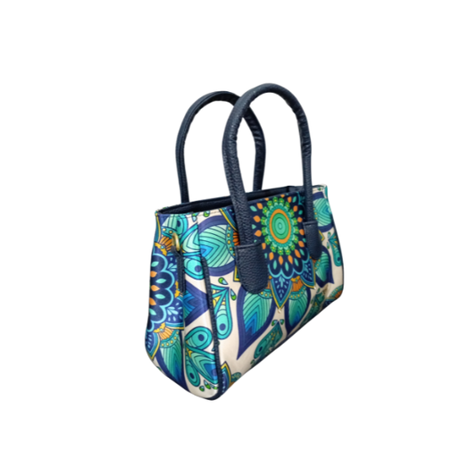 Mandala Azul Real - Bianca Bolso Para Mujer