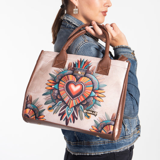 Corazón Azteca - Leonor - Bolsa Mediana - chulamexico