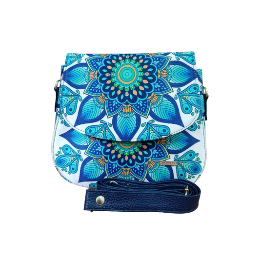 Mandala Azul Real - Carlota Bolso Para Mujer