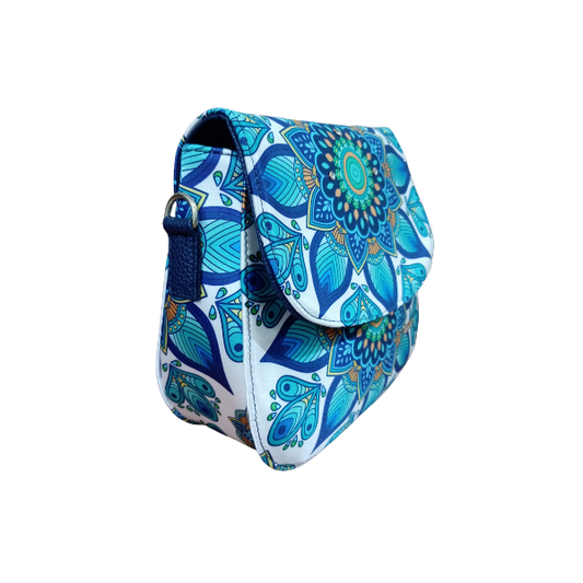 Mandala Azul Real - Carlota Bolso Para Mujer