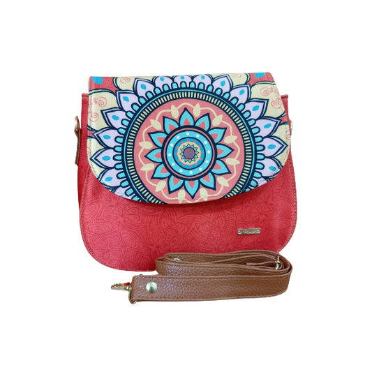 Mandala Naranja - Carlota Bolso Para Mujer
