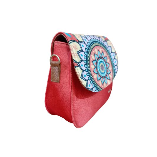 Mandala Naranja - Carlota Bolso Para Mujer