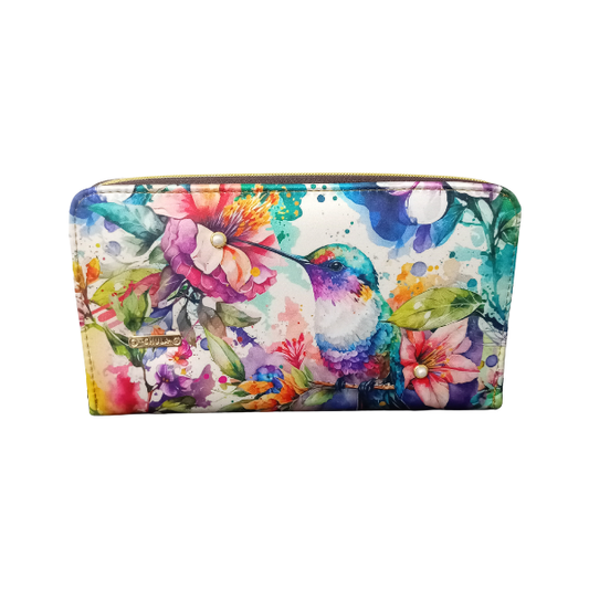 Colibri Floral - Cartera Para Mujer Maxi