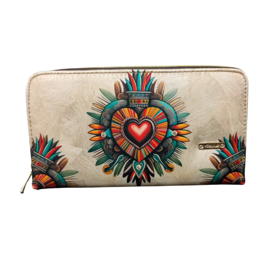 Corazón Azteca - Cartera Para Mujer Maxi