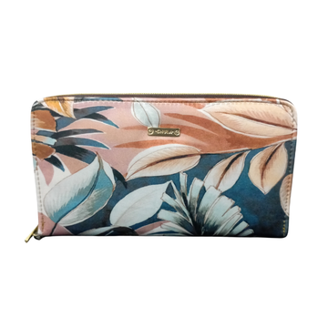 Hojas Crema - Cartera Para Mujer Maxi
