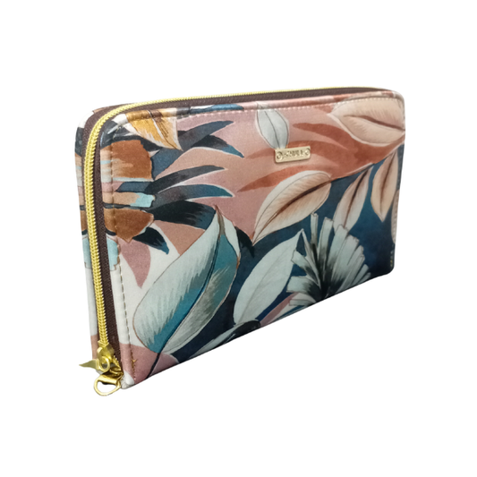 Hojas Crema - Cartera Para Mujer Maxi