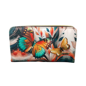 Monarca Naranja - Cartera Para Mujer Maxi