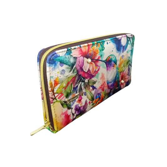 Colibri Floral - Cartera Para Mujer Maxi