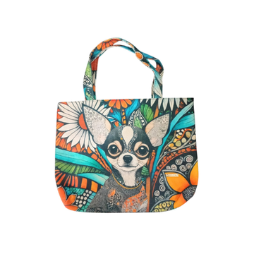 Chihuahua Flores - Mini Morral Para Mujer