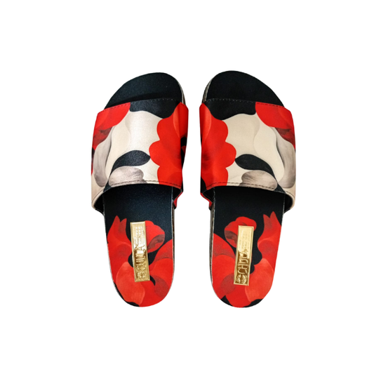 Pasión Escarlata - Sandalia Comfy Flat