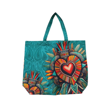 Corazón Azteca Aqua - Morral Jumbo Para Mujer