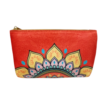 Mandala Naranja - Cosmetiquera Para Mujer