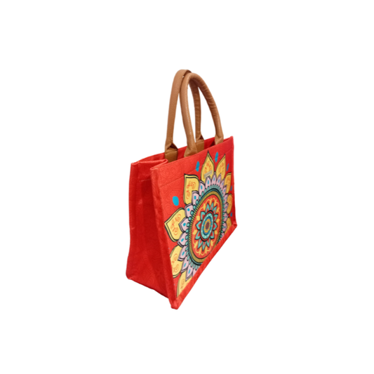 Mandala Naranja - Diora Bolsa Para Mujer