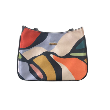 Hoja Multi Color - Karina - Bolso Mediano Para Mujer
