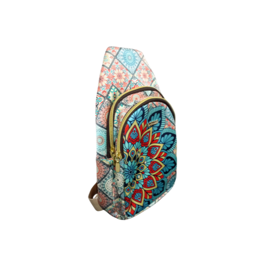 Mandala Turquesa - Julieta Sling Bag Para Mujer