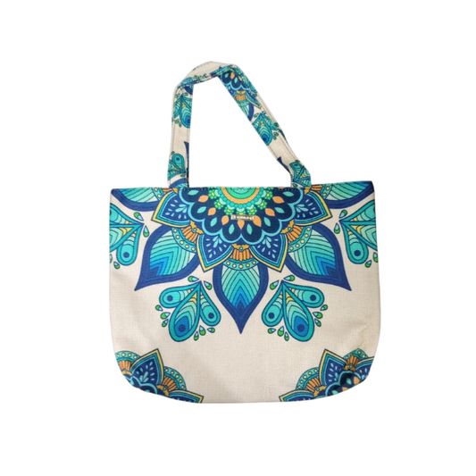 Mandala Azul Real - Mini Morral Para Mujer