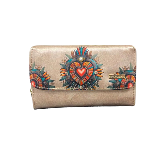 Corazón Azteca Decorado - Cartera Para Mujer Marie