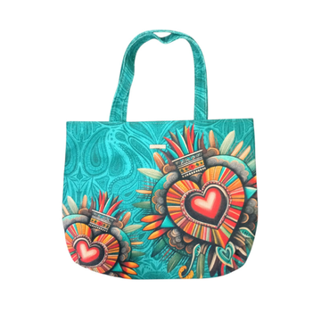 Corazón Azteca Aqua - Mini Morral Para Mujer