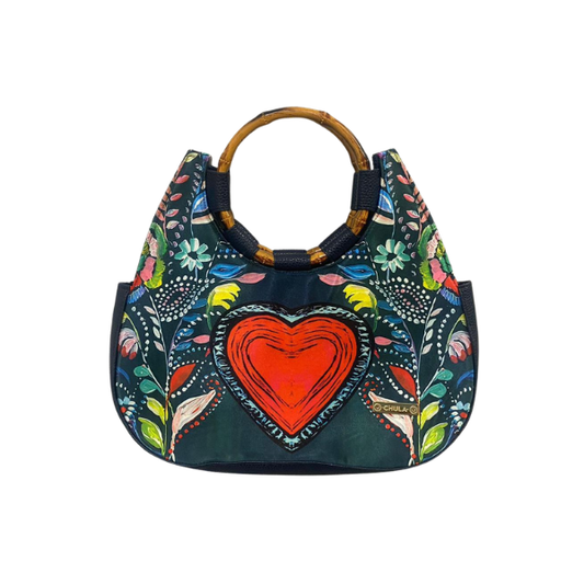 Corazón Diario Decorado - Natalia - Bolsa Mediana Para Mujer