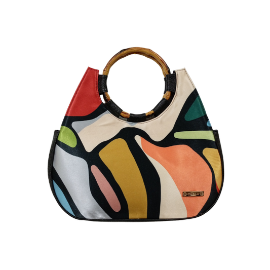 Hoja Multicolor - Natalia - Bolsa Mediana Para Mujer
