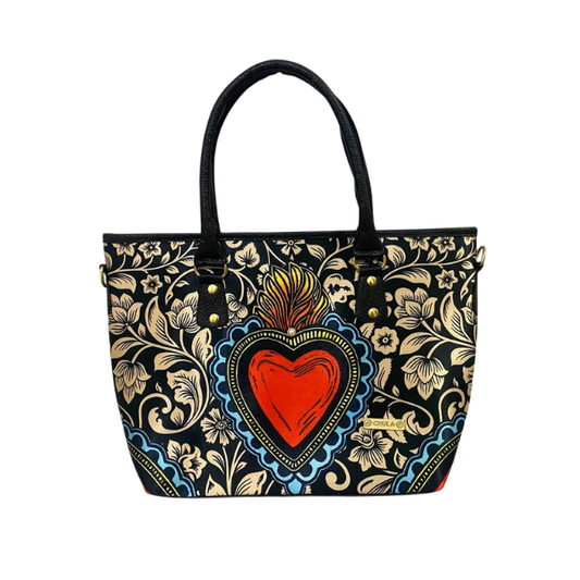 Corazón Floral  - Tania - Bolsa Grande Para Mujer
