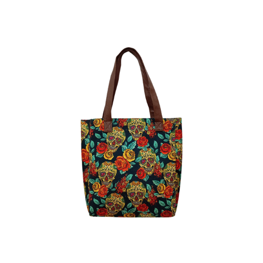 Festiva de Calavera - Tote Yute - Bolsa Mediana Para Mujer