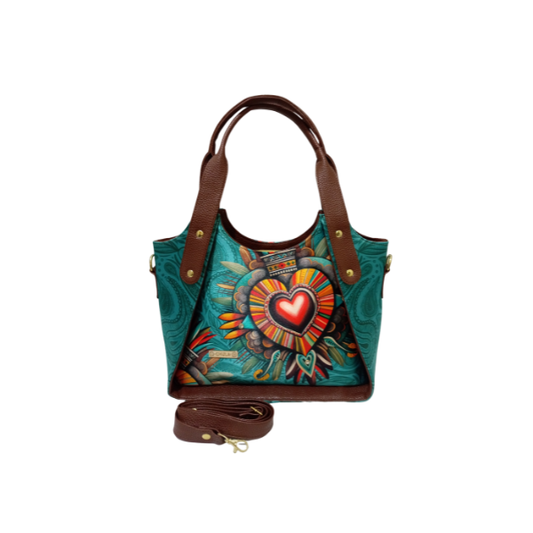Corazón Azteca Aqua - Valentina Bolso Para Mujer
