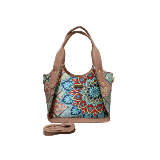 Mandala Turquesa - Valentina Bolso Para Mujer