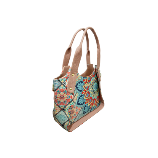 Mandala Turquesa - Valentina Bolso Para Mujer