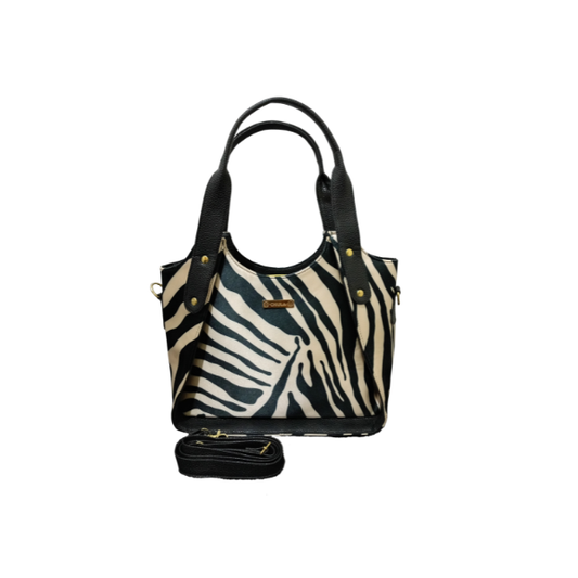 Zebra Natural - Valentina Bolso Para Mujer