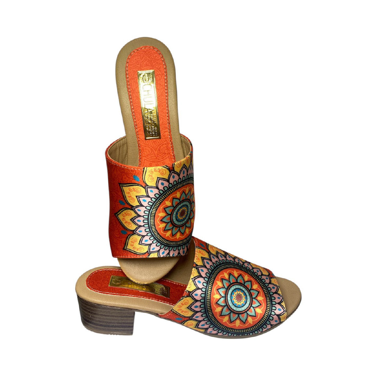 Mandala Naranja - Tacón Verano
