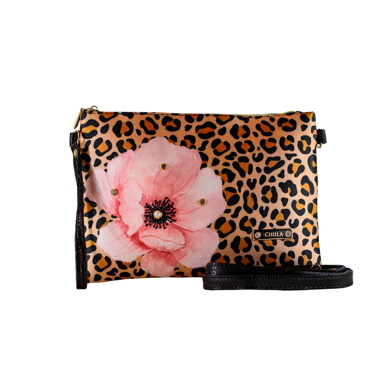 Cheetah Flower - Clutch Chula Moda Latina