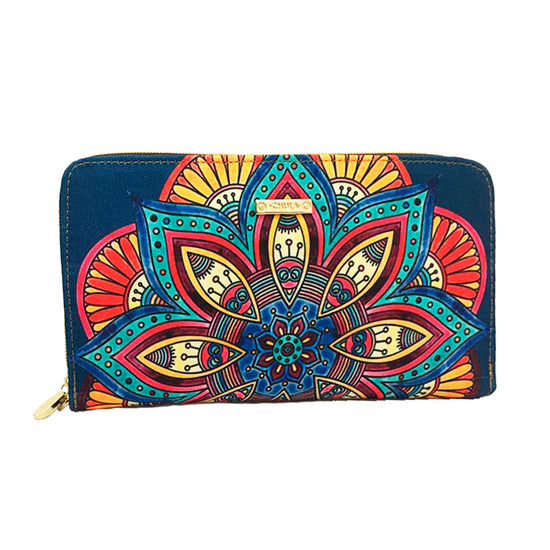 Fantasia Azul - Cartera Maxi Chula Moda Latina