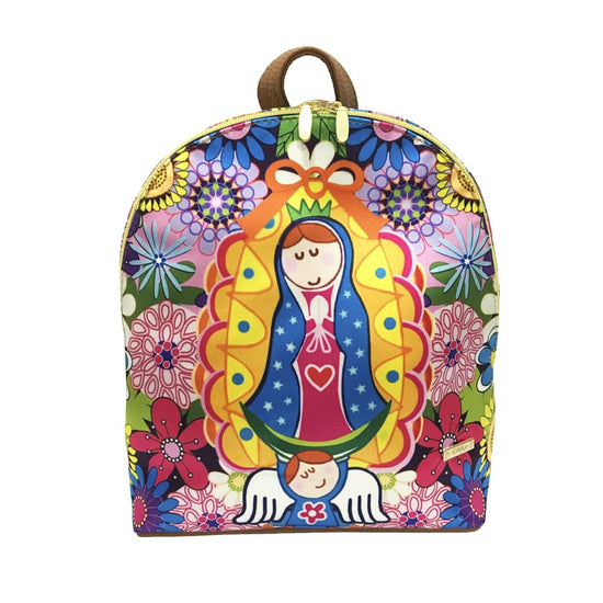 Virgencita Flowers - Mini BackPack Chula Moda Latina
