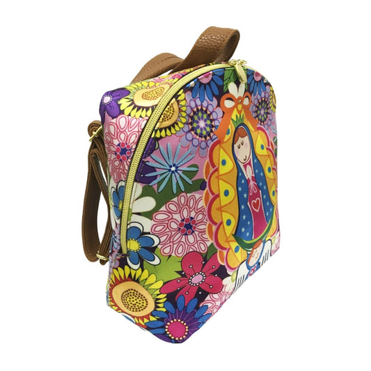 Virgencita Flowers - Mini BackPack Chula Moda Latina