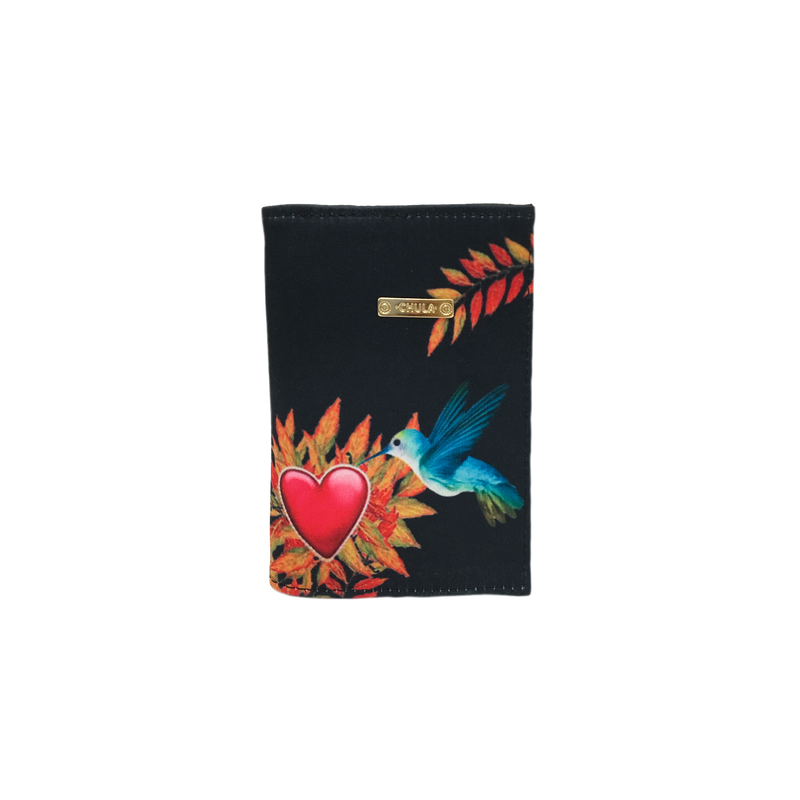 Colibri Corazon - Porta Pasaporte Chula Moda Latina