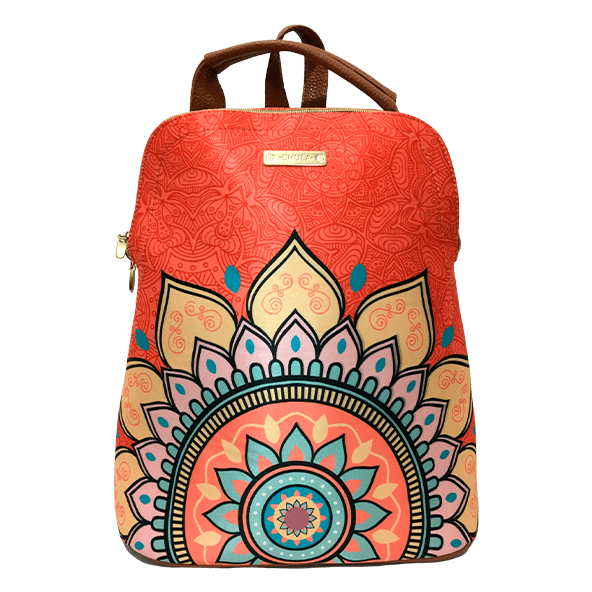 Mandala Orange - Backpack Chula Moda Latina