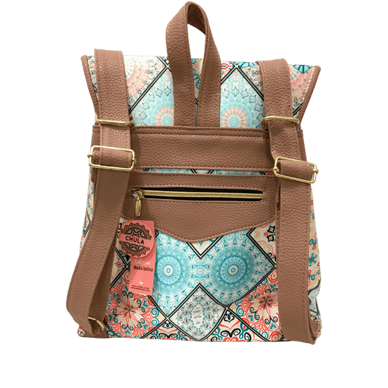 Mandala Turquesa - BackPack Celine Chula Moda Latina