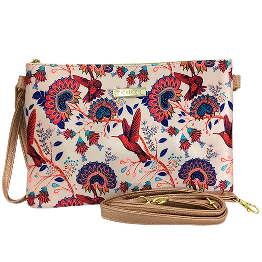Flores Colibrí - Clutch Chula Moda Latina