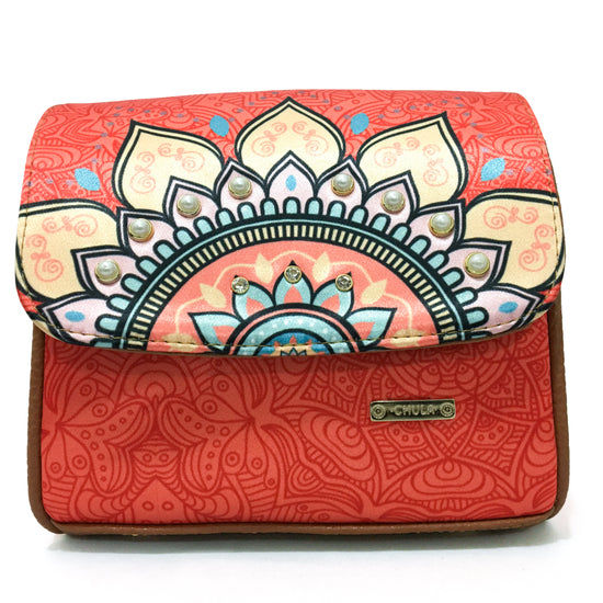 Mandala Naranja - Mini Baúl chulamexico