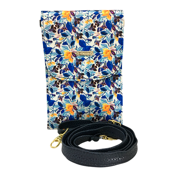 Flores Azules - Porta Cel Amelie Chula Moda Latina