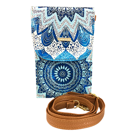 Mandala Azul - Porta Cel Amelie Chula Moda Latina