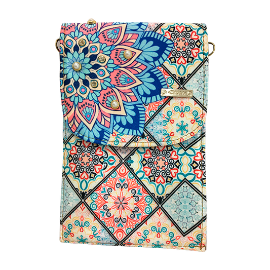 Mandala Turquesa - Porta Cel Amelie Chula Moda Latina