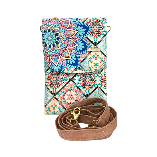 Mandala Turquesa - Porta Cel Amelie Chula Moda Latina