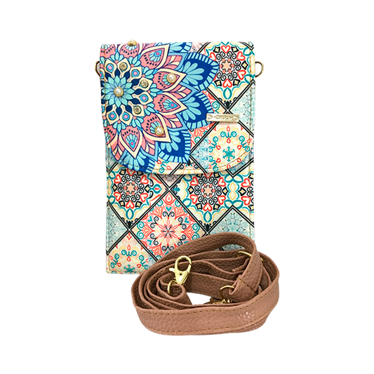 Mandala Turquesa - Porta Cel Amelie Chula Moda Latina