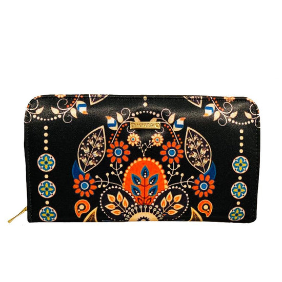 Flor Negra - Cartera Maxi Chula Moda Latina